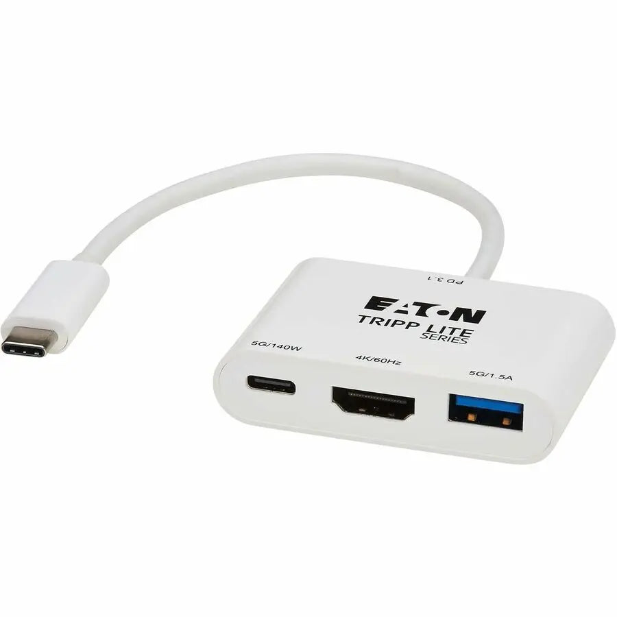 Eaton Tripp Lite Series USB-C Multiport Adapter - 4K 60 Hz HDMI, USB-A and USB-C Hub Ports, USB 3.2 Gen 1, 140W PD Charging, HDR, HDCP 2.3