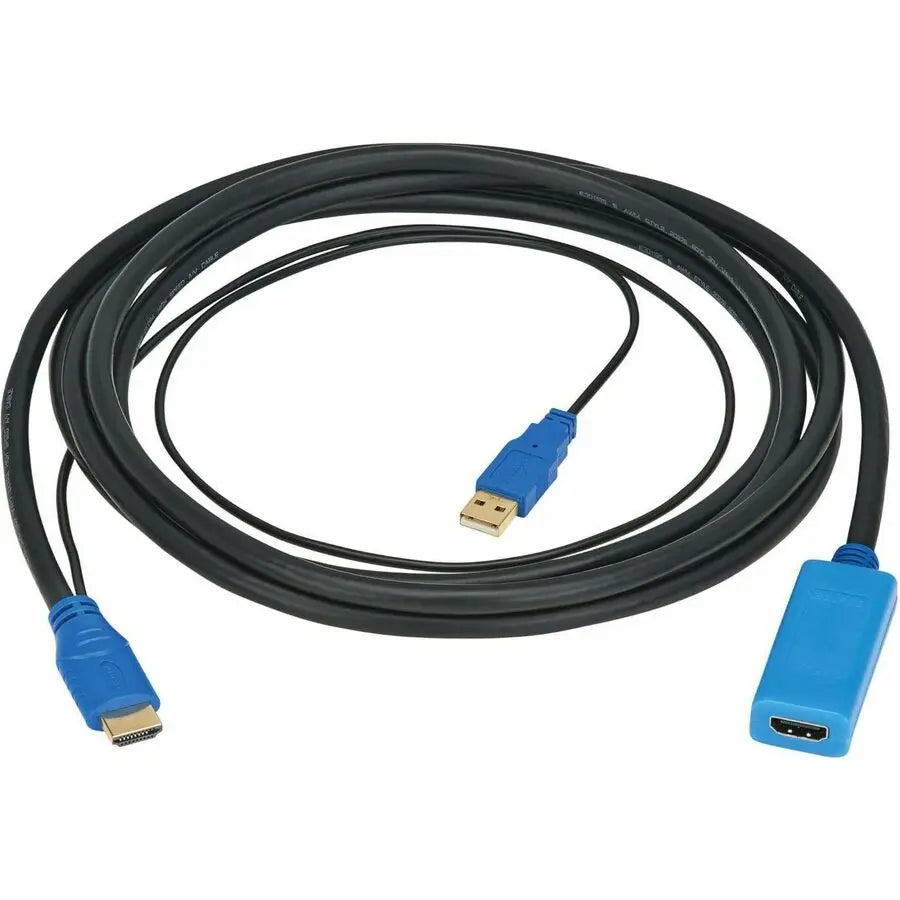 Eaton Tripp Lite Series HDMI Extension Cable with Active Signal Booster/Repeater (M/F), 8K 60 Hz, HDR, 4:4:4, HDCP 2.3, 15 ft. (4.6 m)