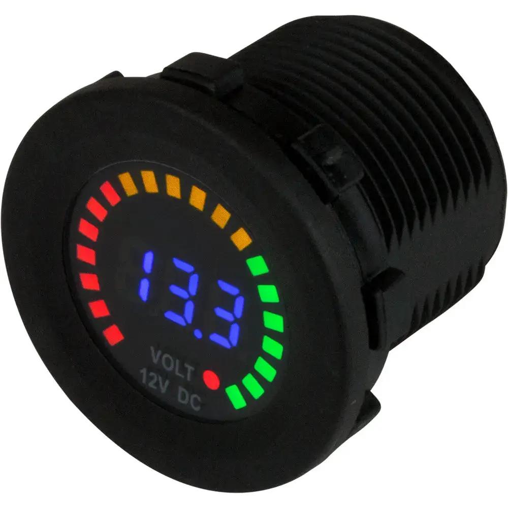 Sea-Dog Rainbow Display Digital Voltmeter - Injection Molded Nylon - 5V-15VDC by Sea-Dog