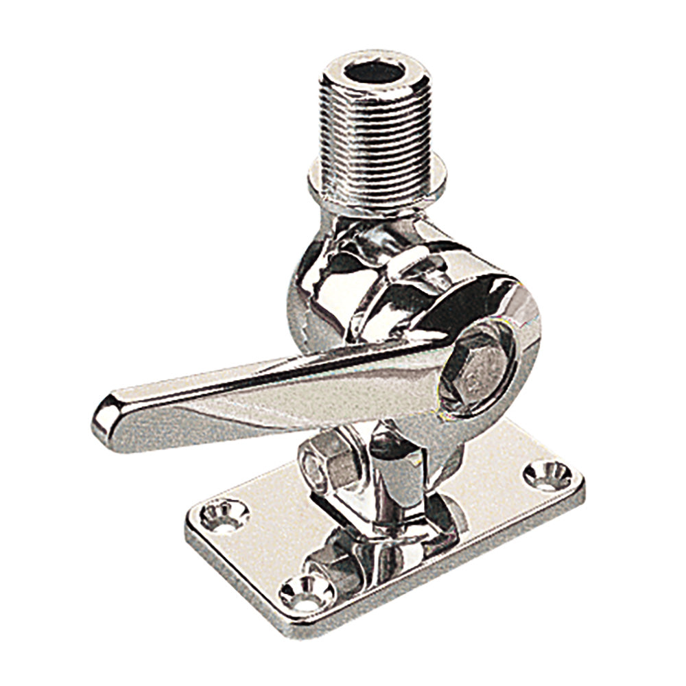 Sea-Dog Adjustable Antenna Base Part 329300-1 - Chrome Plated Die Cast Zinc for Marine Antennas