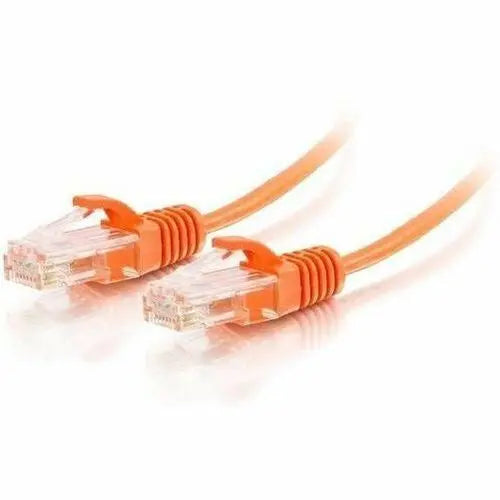 LEGRAND C2G 25ft Cat6 UTP Slim Ethernet Network Patch Cable - Orange