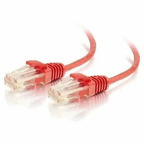 LEGRAND AV - C2G 6ft (1.8m) Cat6 Snagless Unshielded UTP Slim Ethernet Patch Cable - Red