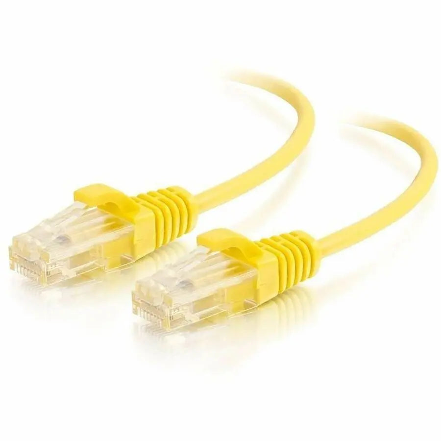 LEGRAND C2G 1.5ft Cat6 Snagless UTP Slim Ethernet Patch Cable - Yellow