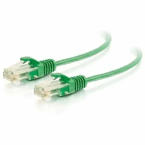 LEGRAND AV - C2G 2ft Cat6 Snagless UTP Slim Ethernet Patch Cable - Green