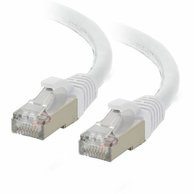 C2G 25ft Shielded Cat6a Snagless Ethernet Patch Cable by Legrand Group in White