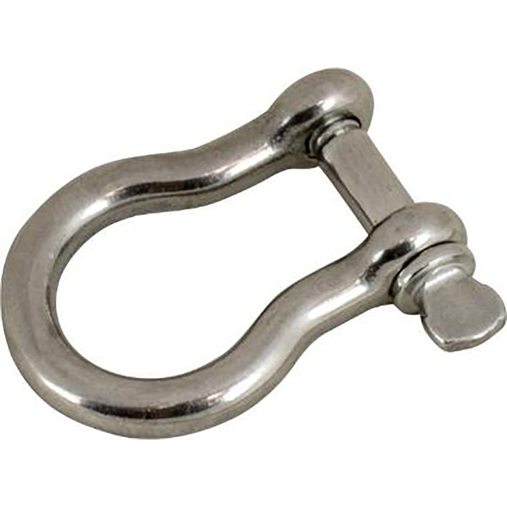 Sea-Dog 7/8 inch Diameter Bow Shackle with 1 inch Opening in 316 Stainless Steel, Part Number 147062-1