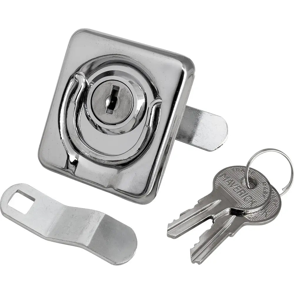 Sea-Dog Surface Mount Locking Ring Pull - Stamped 304 Stainless Steel with Zinc Lock
