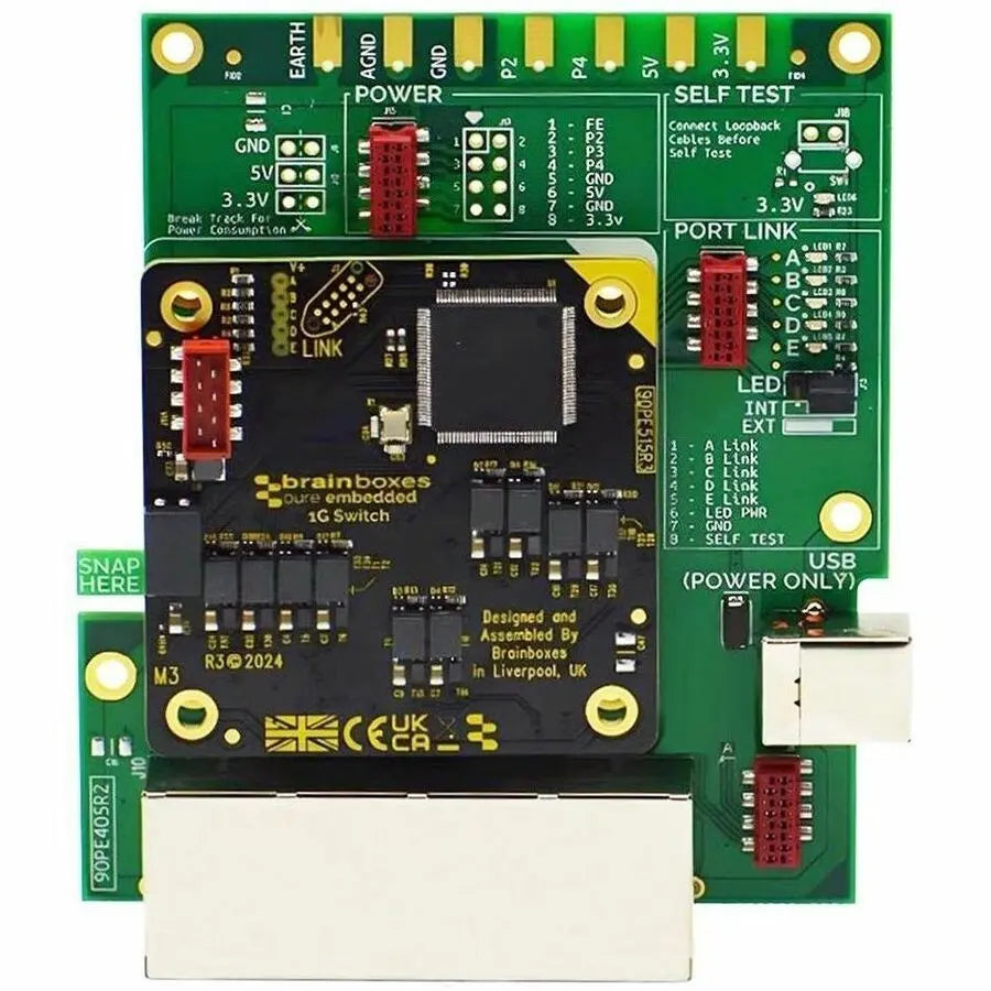 Brainboxes PE-415 Pure Embedded Industrial Gigabit Ethernet Evaluation Kit