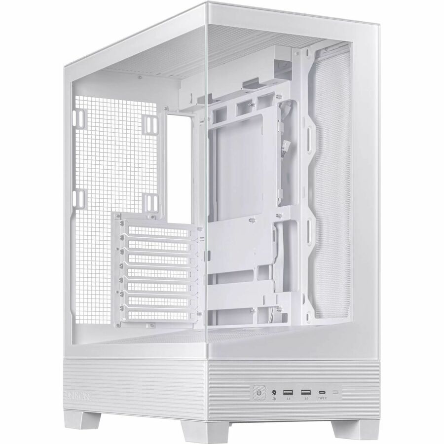 ASUS A31 Case Computer Case White Mid-Tower with Tempered Glass