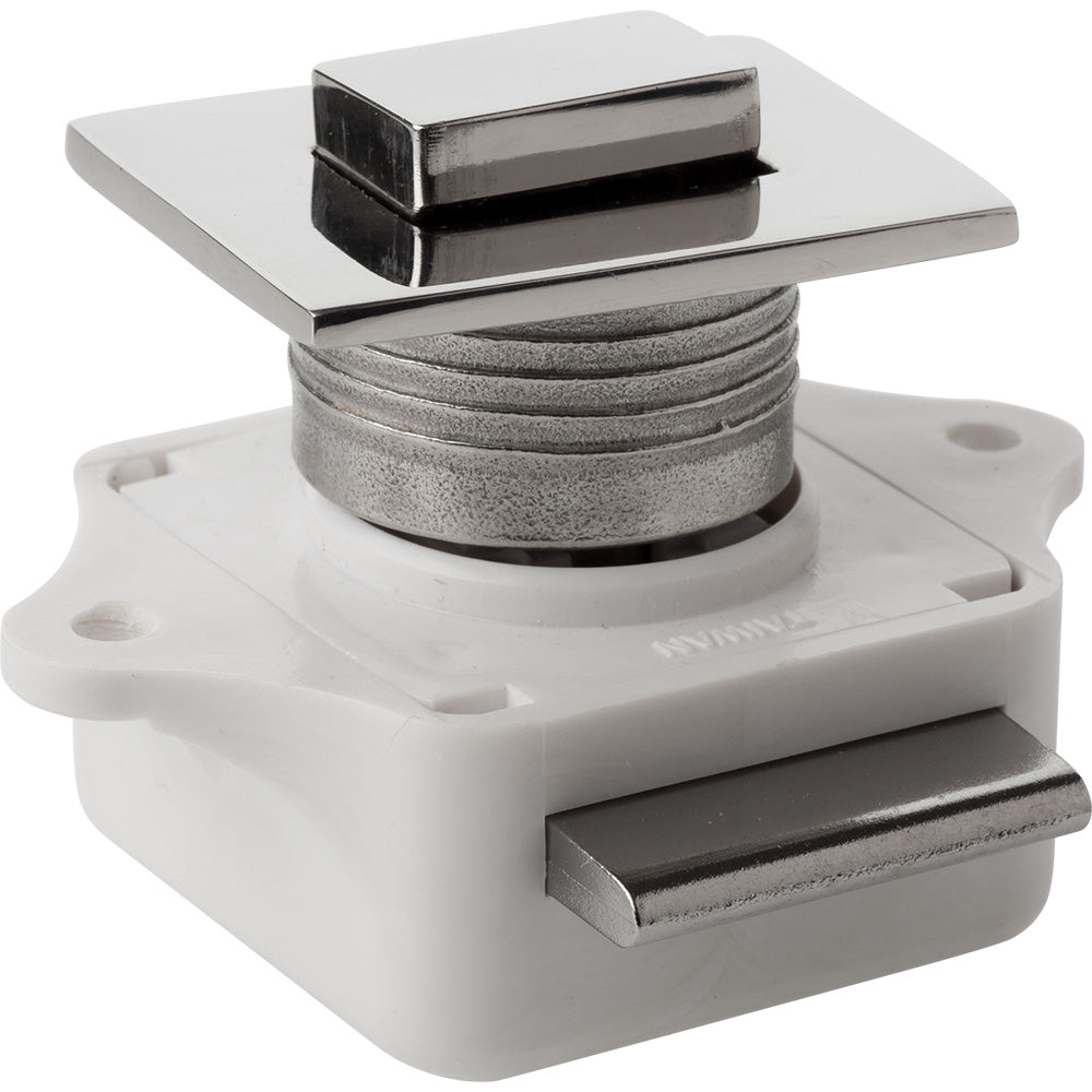 Sea-Dog Push Button Rim Latch - Square Stainless Steel and Plastic Housing
