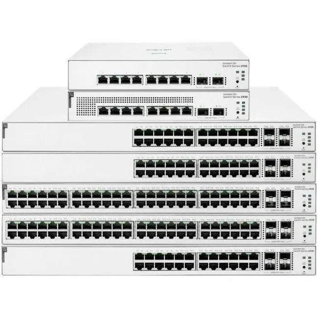 HPE Aruba Instant On 1930 Ethernet Switch JL686-61201 – 48 Gigabit Ports, Rack-Mountable, Unmanaged Network Switch for Small Business and Office
