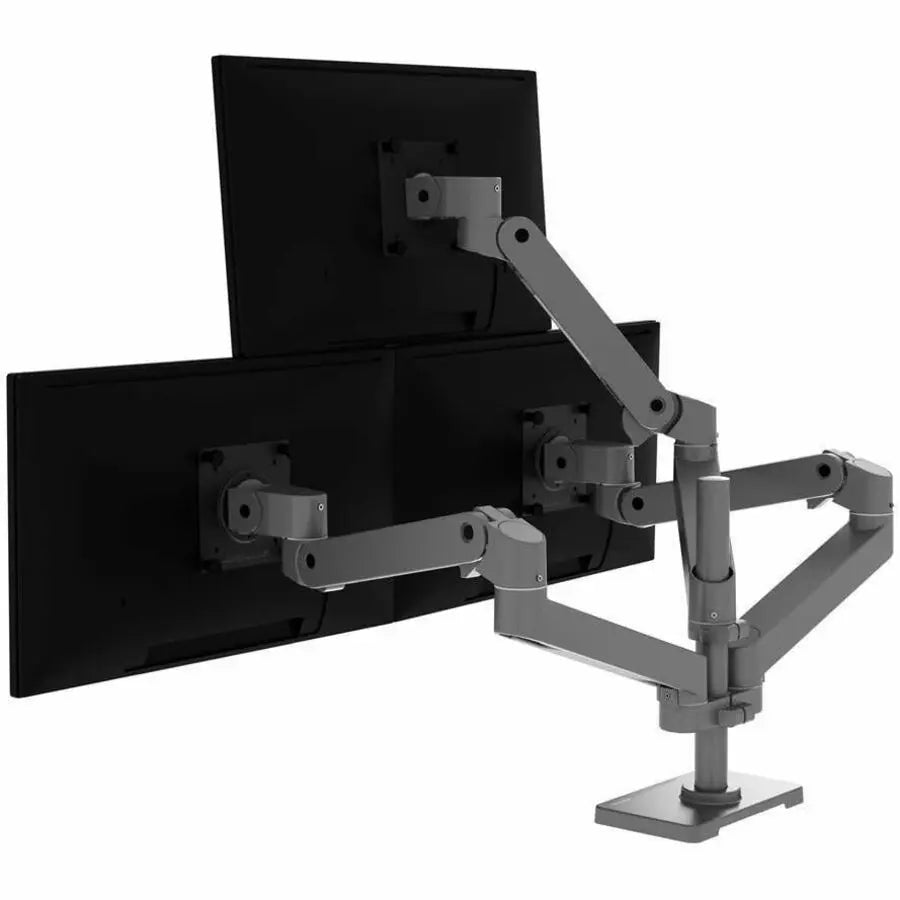 Ergotron Mounting Arm for Monitor, Mounting Collar, Mounting Pole, Display Screen, LCD Display, Monitor Mount - Dark Gray