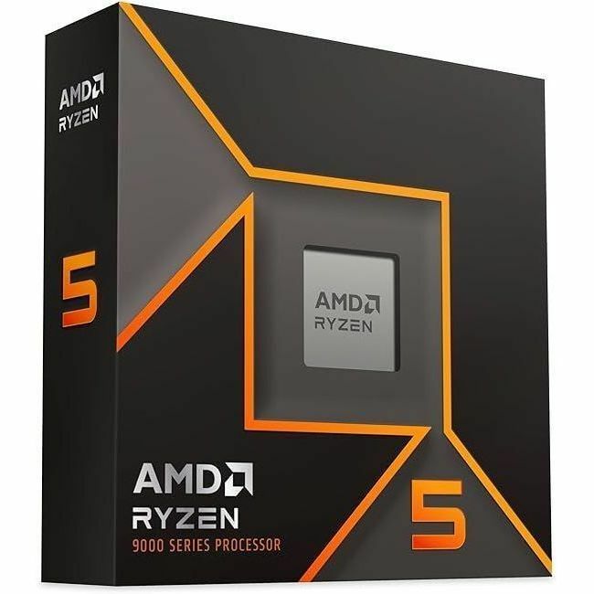 AMD Ryzen 5 9600 6-Core Desktop Processor, 3.8GHz, AM5, Part Number 100-100000718BOX