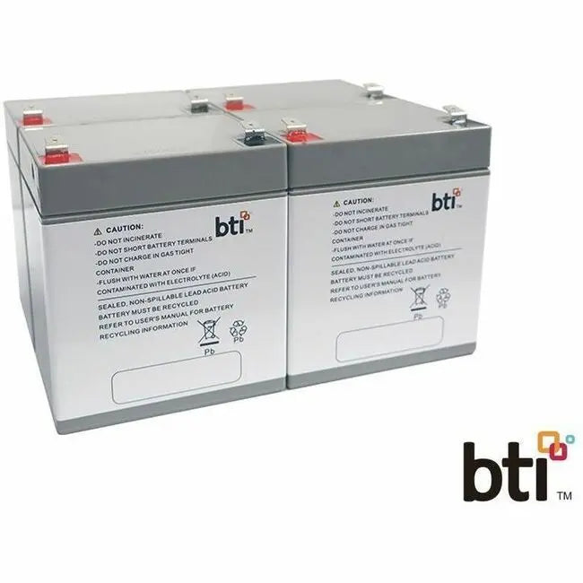 BTI 12V 5.5AH Sealed Lead Acid Battery Pack for UPS, Alarm, Garage, and Scooter Systems