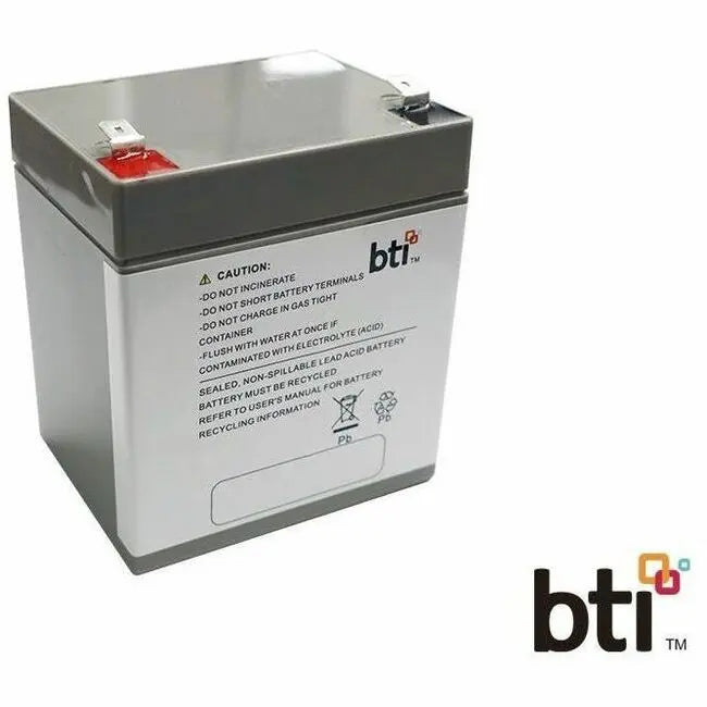 Battery Technology Inc. 12V 5.5Ah T2/F2 Sealed Lead Acid Battery for UPS, Alarm Systems, Scooters