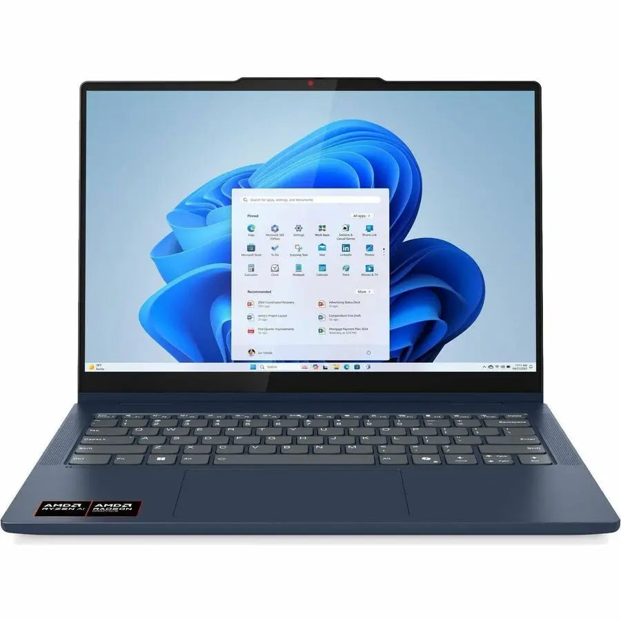 Lenovo IdeaPad 5 14AKP10 83KT001WUS 2-in-1 Convertible Notebook with AMD Ryzen AI 5, 14-Inch Touchscreen, 16GB RAM, 1TB SSD, Cosmic Blue