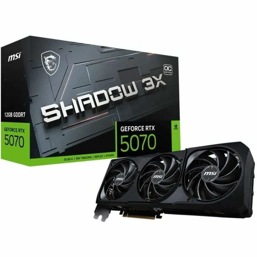 MSI GeForce RTX 5070 12G Shadow 3X OC Graphics Card for Gaming and Creators