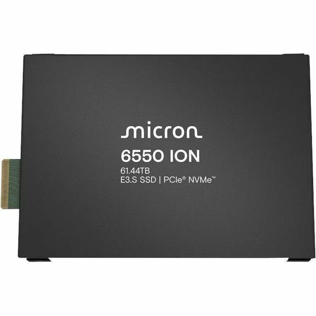 Micron 6550 ION 61.44TB Internal Solid State Drive, PCIe 5.0 x4 NVMe, 2.5-Inch U.2, MTFDLAL61T4THL-1BK1DFCYYR