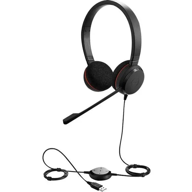 Jabra Evolve 20 USB-C/A Stereo Headset with Call Control and Noise Cancellation