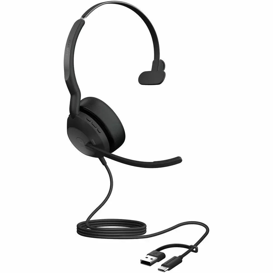 Jabra Evolve2 50 Headset – Professional Wireless and Wired Supra-Aural Headset for Meeting and Audio Clarity