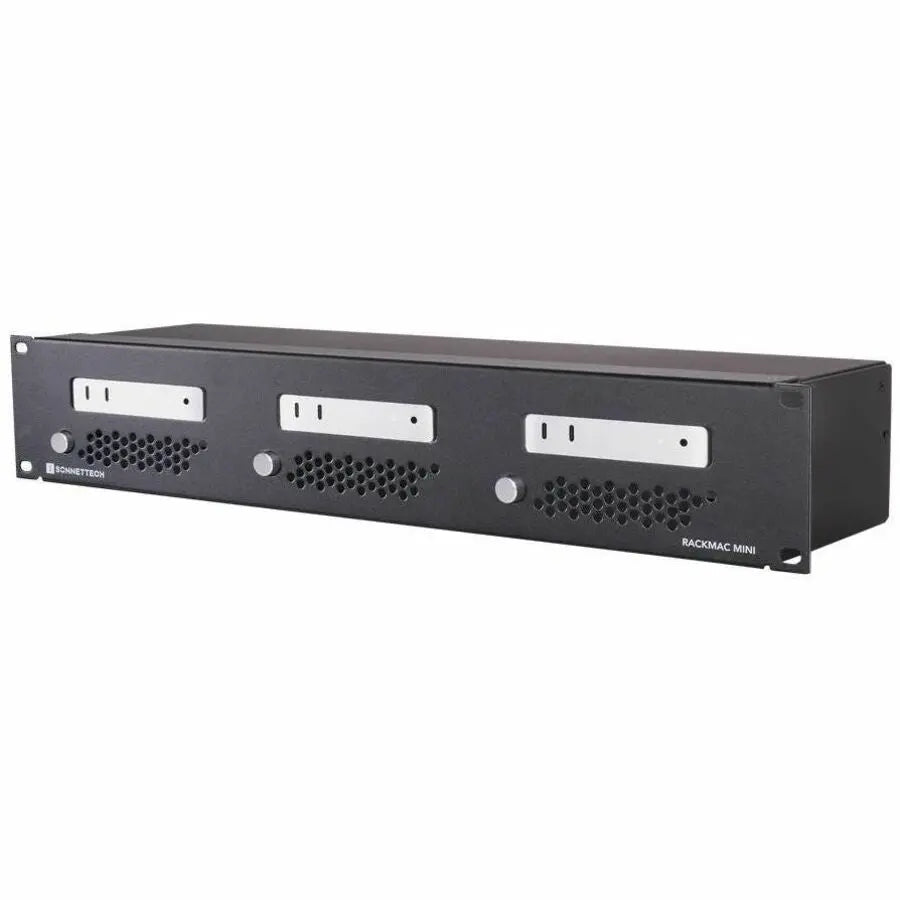 Sonnet RackMac mini (2024+) Enclosure RACK-MIN-3X – 2U Rack-Mountable Storage Solution for Mac Mini