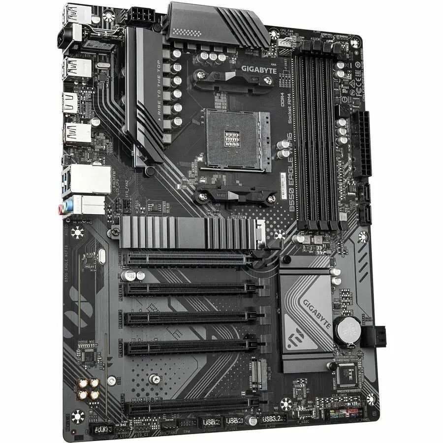 GIGABYTE B550 EAGLE WIFI6 Gaming Desktop Motherboard - AMD B550 Chipset, Socket AM4, ATX Form Factor