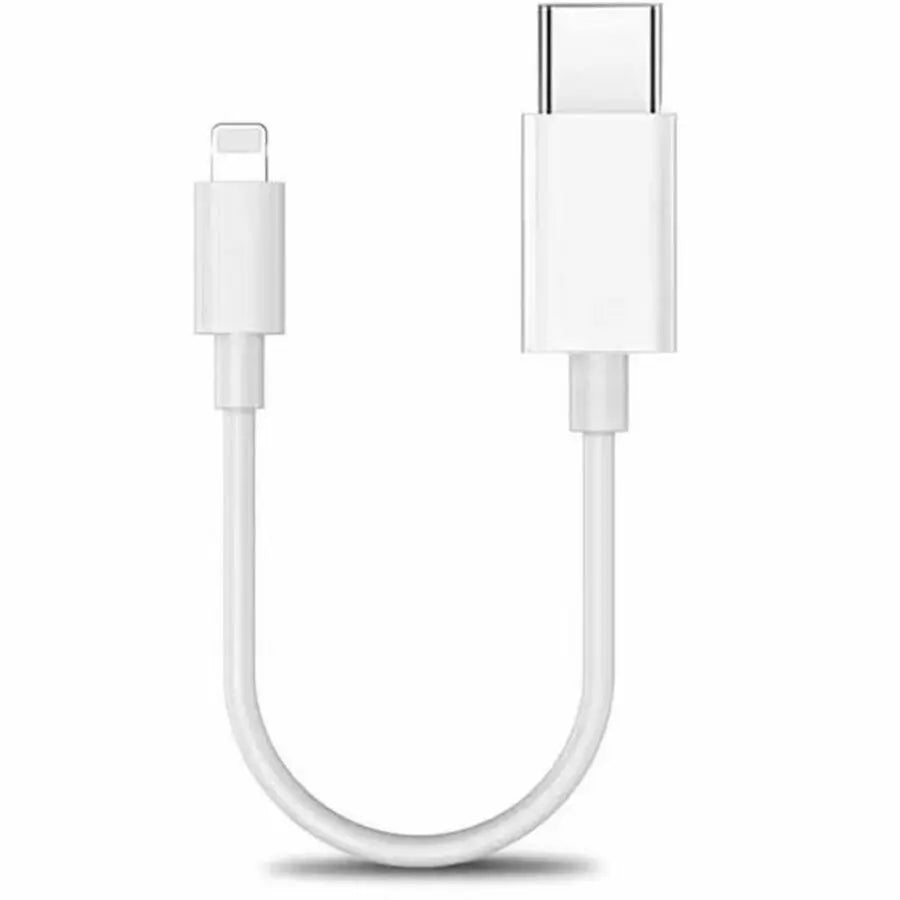4XEM 1FT USB-C to Lightning Power Delivery Cable - White, MFi Certified for Fast Charging & Data Transfer