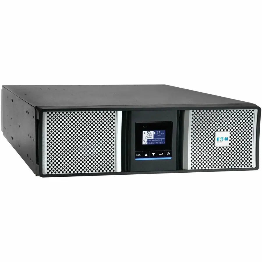 Eaton 9PX G2 6000VA 5400W 208V Online Double-Conversion UPS - L6-30P or Hardwired Input, 6 C39 and 6 C13 Outlets, Cybersecure Network Card, Extended Run, 3U Rack/Tower