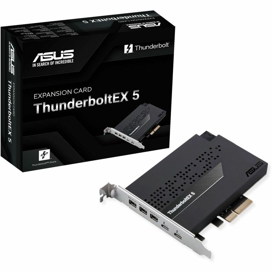 ASUS ThunderboltEX 5 PCIe Thunderbolt 5 Card with DisplayPort 2.1 and Fast Charging