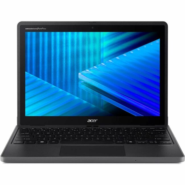 Acer TravelMate B3 Spin 12 TMB312R-31-P5E5 12.2-Inch 2-in-1 Convertible Notebook, Intel N250, 8GB RAM, 128GB Flash Memory, Black
