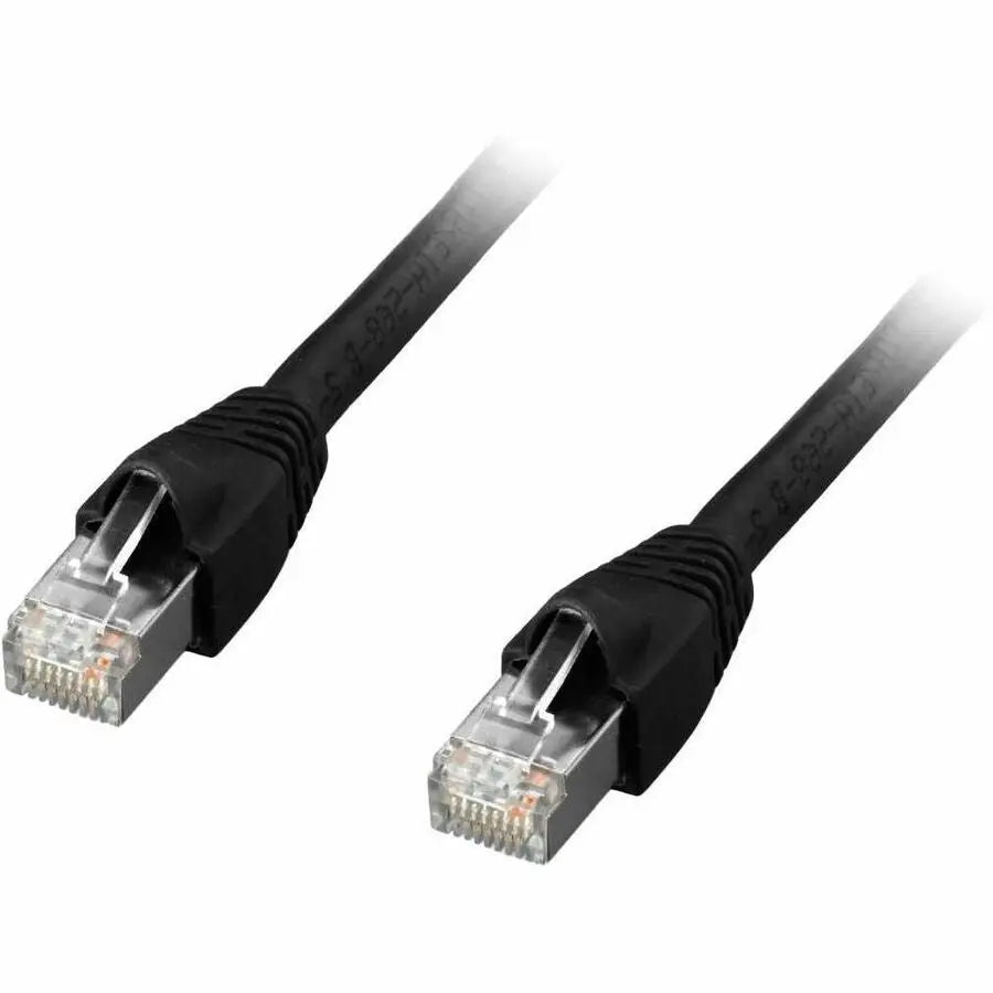 Comprehensive Connectivity Company CAT6A Shielded Patch Cable Black 3ft for High-Speed Data Transmission