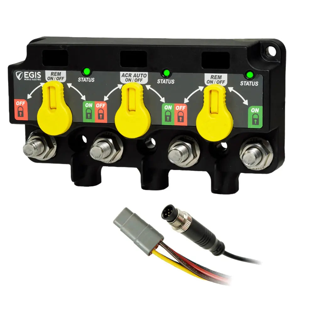 Egis Mobile Electric Triple XD NMEA 2000 Relay/ACR with Knobs - 12 Position DT