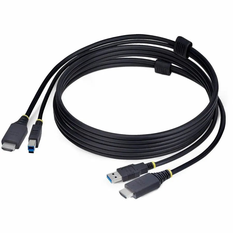 StarTech.com 6ft (1.8m) HDMI and USB 5Gbps KVM Cable, Up to 4K 60Hz, HDMI 2.0 and USB Combo Cable for KVM Switch