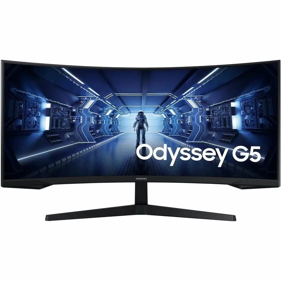 Samsung Odyssey G5 C34G55TWWN 34-Inch Ultrawide Curved LED Gaming Monitor with 3440x1440 Resolution