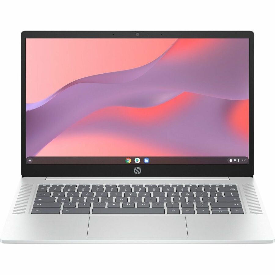 HP Chromebook 14a-nf0131wm 14-inch HD Laptop with Intel N200 Processor and 4GB RAM in Glacier Silver