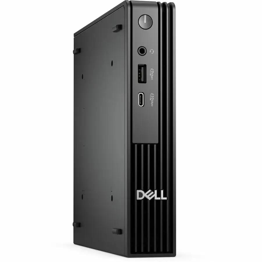 Dell Pro Micro QCM1250 Desktop Computer - Intel Core i5 14th Gen i5-14500T - 8 GB - 256 GB SSD - Micro PC - Black by Dell Technologies