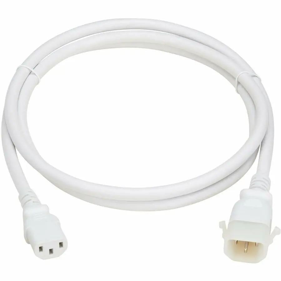 Eaton Tripp Lite Series PDU Power Cords, C13 to P-Lock C14 - Heavy-Duty, 15A, 250V, 14 AWG, 6 ft. (1.8 m), White, 6 Pack