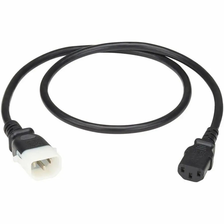 Eaton Tripp Lite Series PDU Power Cord, C13 to P-Lock C14 - Heavy-Duty, 15A, 250V, 14 AWG, 3 ft. (0.9 m), Black