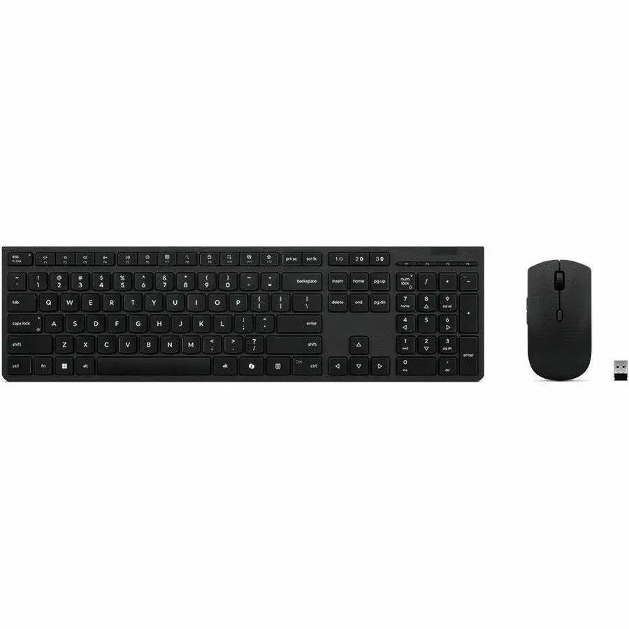 Lenovo Professional Wireless Rechargeable Combo Keyboard and Mouse -US English