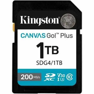 Kingston Canvas Go! Plus 1TB SDXC Card – High-Speed 4K Video and Burst Photography Storage