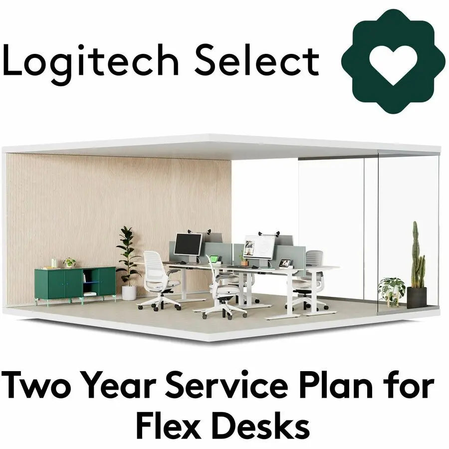 Logitech Select for Flex Desks Two Year Support Plan – Comprehensive Device and Meeting Room Management