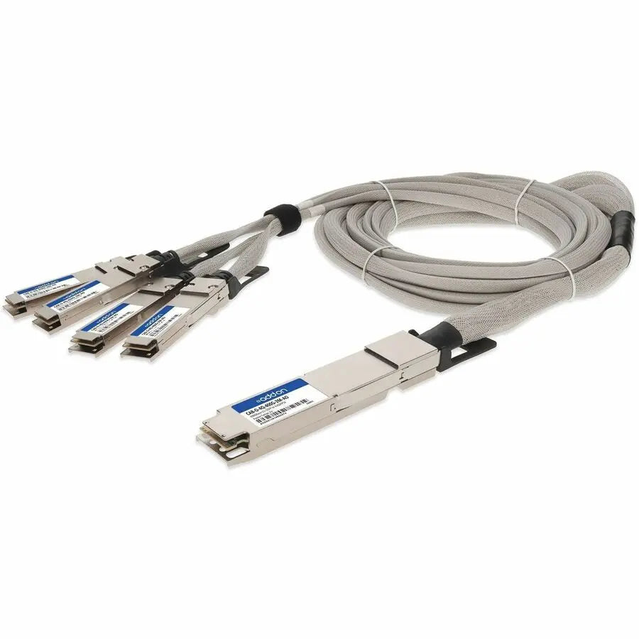 AddOn Arista Networks CAB-O-4Q-400G-2M-AO 400GBase-CU OSFP to 4xQSFP56 Passive Copper Direct Attach Cable, 2 Meters