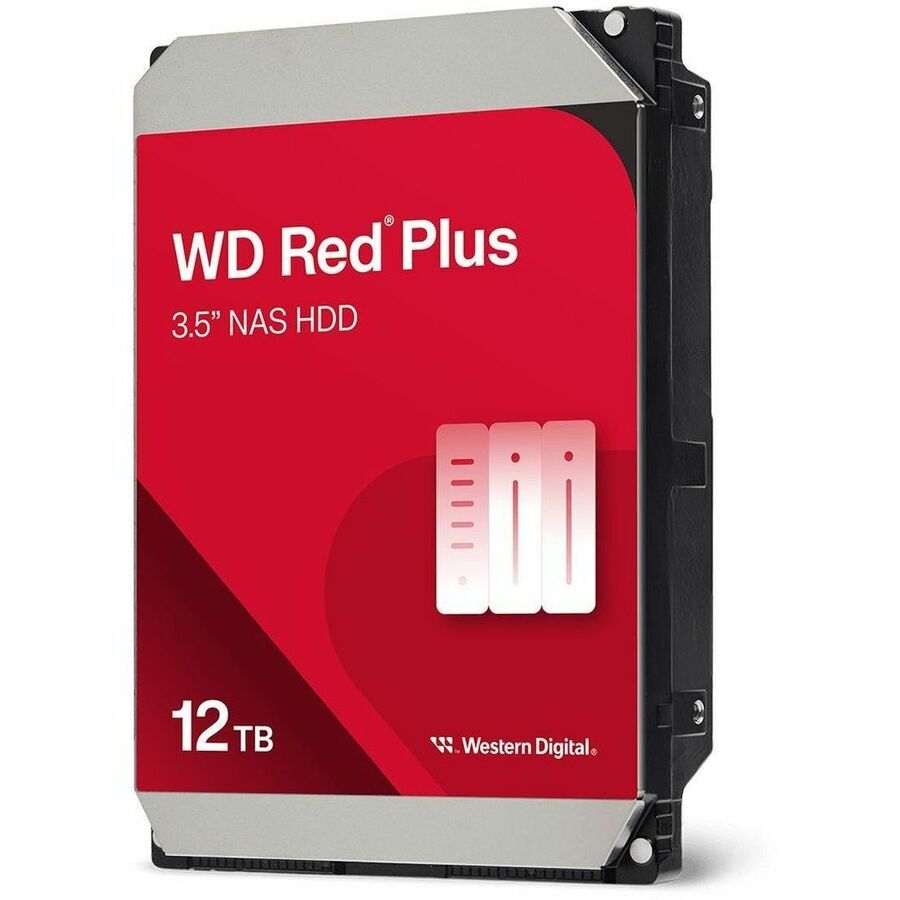 WD Red Plus 12TB Internal NAS Hard Drive, 3.5-Inch, WD120EFGX