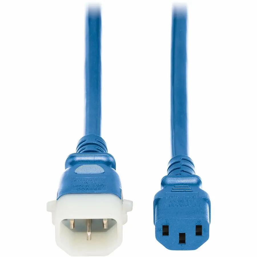 Eaton P005-E04-ABL-6 Tripp Lite Series Blue 4 ft Power Cord with C13 to C14 P-Lock for Data Centers