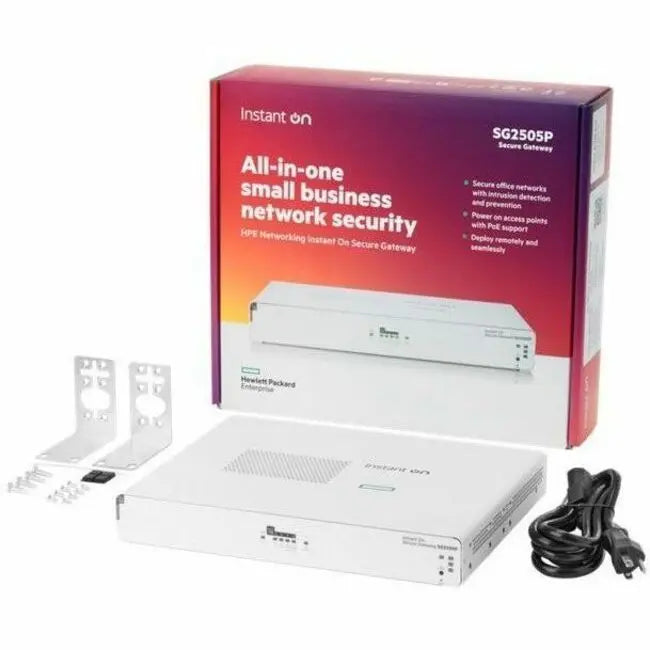 HPE Networking Instant On Secure Gateway SG2505P Router for Small Business Security and Performance