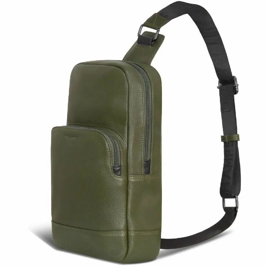 Champs International Onyx Leather Sling Bag - Khaki