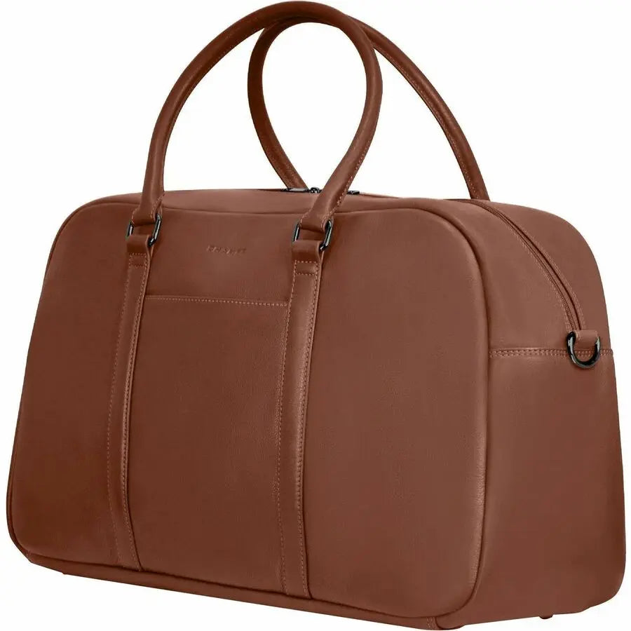 Champs International Onyx Leather Duffle Bag – Brown, RFID-Resistant Travel Carrying Case