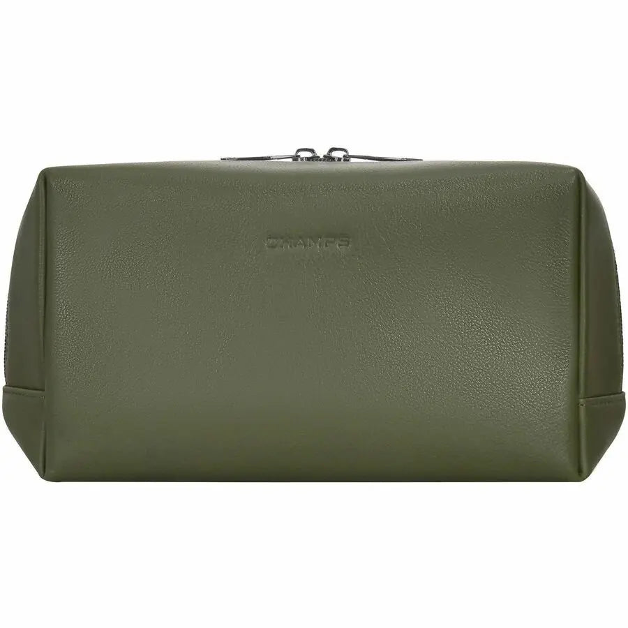 Champs International Onyx Leather Toiletry Bag - Khaki