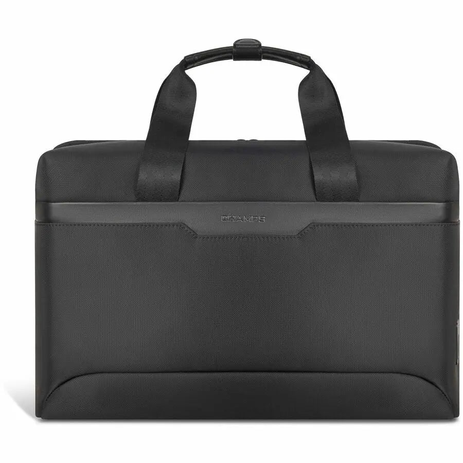 Champs International Onyx Laptop Bag with RFID and USB-C Charging - Black