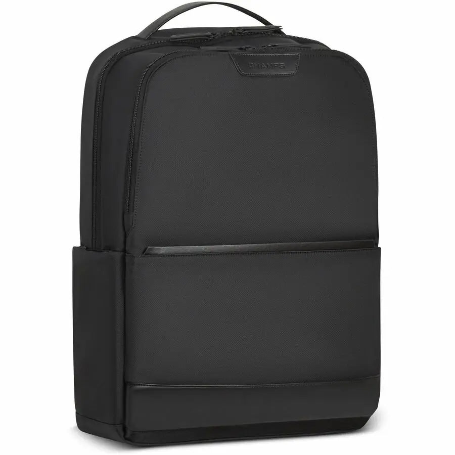 Champs Onyx Daily Backpack with RFID Protection and USB-C Charging Port – Black